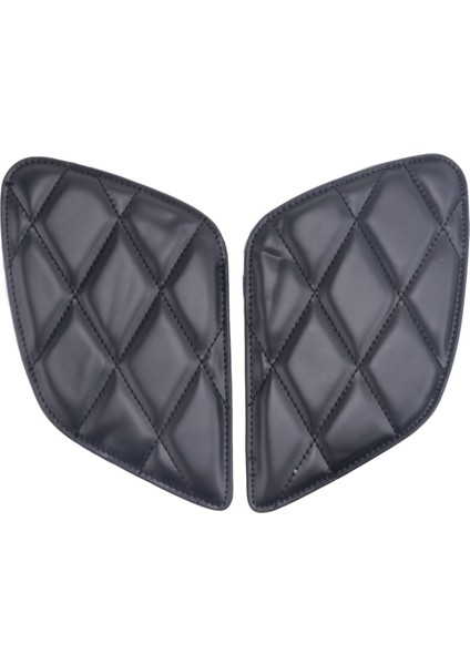 Motosiklet Tank Sticker Retro Motosiklet Tank Koruma Vintage Dekorasyon Cafe Racer Style Diz Kavrama Moto Tank Pedi (Siyah) (Yurt Dışından)