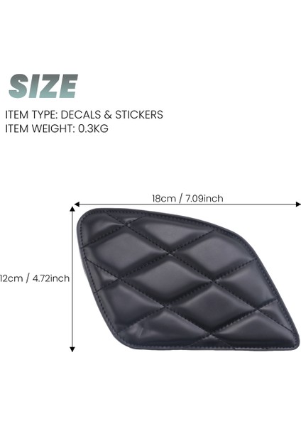 Motosiklet Tank Sticker Retro Motosiklet Tank Koruma Vintage Dekorasyon Cafe Racer Style Diz Kavrama Moto Tank Pedi (Siyah) (Yurt Dışından) modelleri