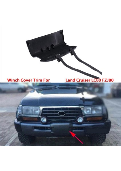 1pcs Araba Ön Tampon Vinç Kapağı Toyota Land Cruiser LC80 4500 FZJ80 1992-1998 (Yurt Dışından) fiyatları