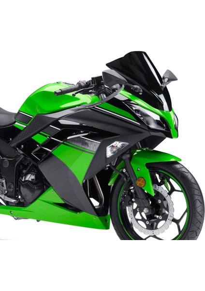 Kawasaki Ninja Için 4x Motosiklet Ön Cam Çift Kabarcık 300 EX300 2013 2014 2015 2016 2017 (Yurt Dışından) indirimleri