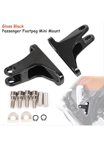 Harley Electra Street Road Gde Için Siyah Arka Yolcu Footpeg Mini Mount 93- (Yurt Dışından) fırsatları