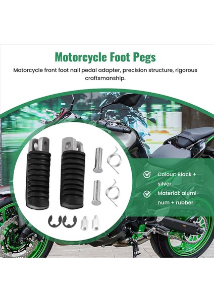 Motosiklet Ön Ayak Pegs Kawasaki ER6N Ninja 650R 1000 Z1000SX Versys 650 1000 Z1000 (Yurt Dışından) indirimleri