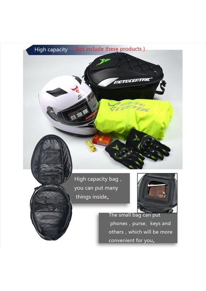 Motosentrik Su Geçirmez Motosiklet Kuyruk Çantası Çok Fonksiyonlu Dayanıklı Arka Motosiklet Koltuk Çantası Kapasite Binici Sırt Çantası 11-MC-0102 Son Gri (Yurt Dışından) fiyatları