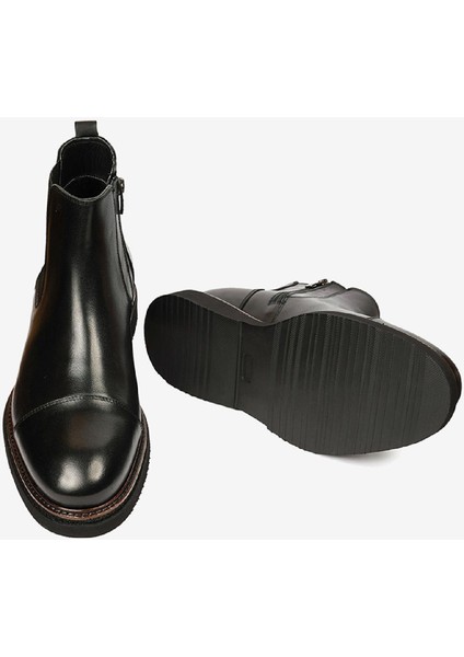 Erkek Siyah Hakiki Deri Chelsea Bot 4K1KB64626