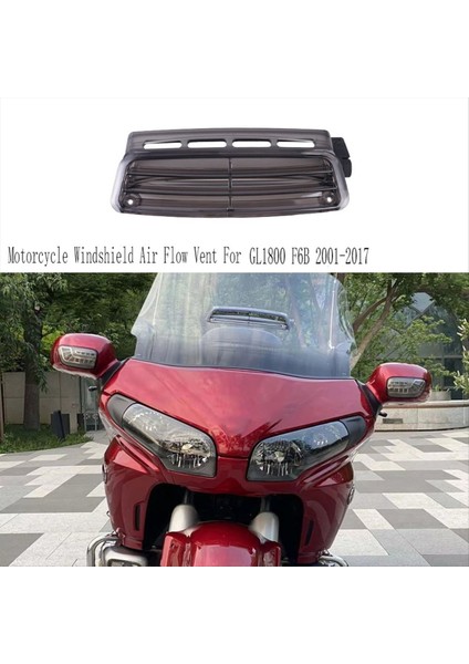 Motosiklet Ön Cam Hava Akışı Havalandırma Havalı Honda Goldwing Için Ayarlanabir Ön Cam Pencere Izgarası GL1800 F6B 2001-2017 (Yurt Dışından) modelleri