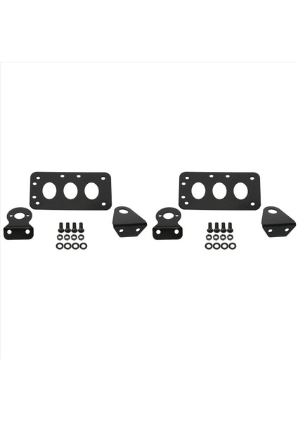 2x Siyah Yan Montaj Plaka Braketi Bobber Hekopter Harley Sportster Için Uygun Işık CB750 XS650 Kayalı Işık (Yurt Dışından)