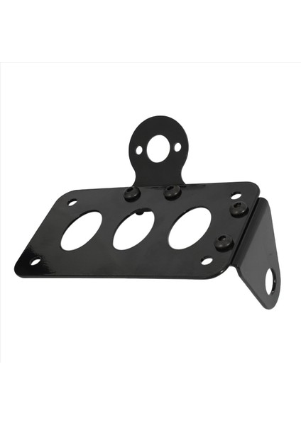 2x Siyah Yan Montaj Plaka Braketi Bobber Hekopter Harley Sportster Için Uygun Işık CB750 XS650 Kayalı Işık (Yurt Dışından) indirimleri