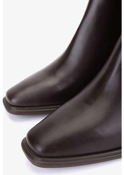 Kadın Hakiki Deri Kahverengi Topuklu Bot 51 1765 Bn Bot SK25-26 Kahve Dr modelleri