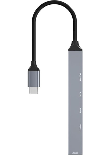 Wlue Pd 100W 5in1 Type-C To USB Çoklayıcı Çevirici Hub 5 Port / 2xusb / 3xtype-C