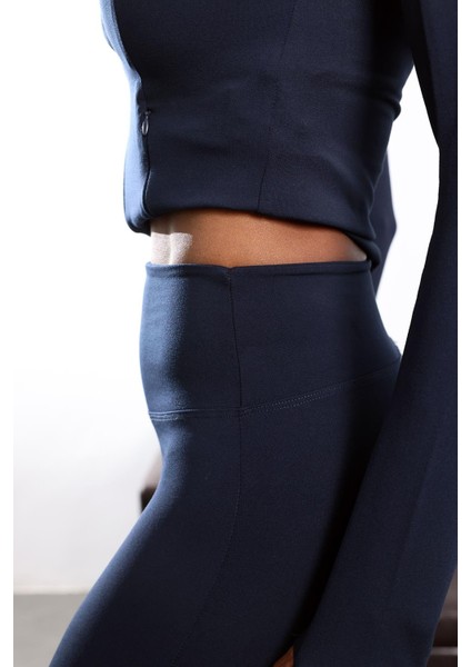 Lacivert Kaşkorse Kemerli Tayt Pantolon 251161 fiyatları
