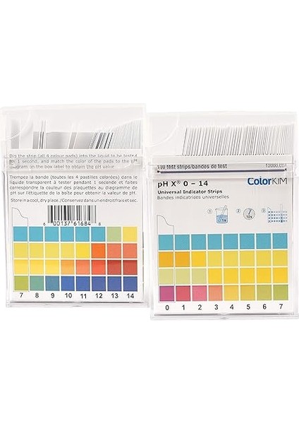Ph Test Kağıtları / Test Kağıdı / Ph Metre / Ph 0-14 Ölçer Kutu Içerisinde 100 Adet Ölçüm Çubuğu fiyatları