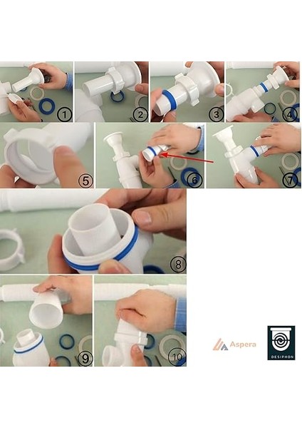 Gri Evye Sifonu – Koku Önleyici ve Temizlenebilir Lavabo Altı Kovası, Dayanıklı ve Şık Tasarım, Kolay Montaj indirimleri