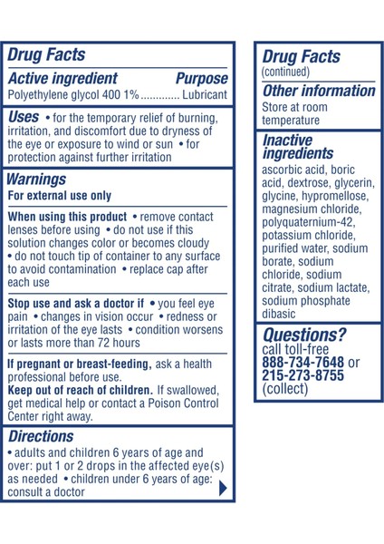 Dry Eye Relief Tired Eye Lubricant Eye Drops Göz Serumu 15 ml fiyatları