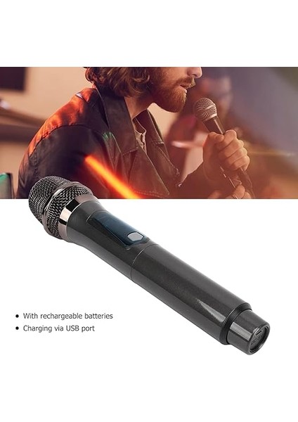 Kablosuz Karaoke Mikrofonu 6.35MM Amfi Hoparlör Için ve Sahne Performansı Çok Amaçlı Aktiviteler Için Tak ve Çalıştır Kablosuz Mikrofon Dış Mekan Kullanıma Uygun WN03(TEKLI Mikrofon) indirimleri