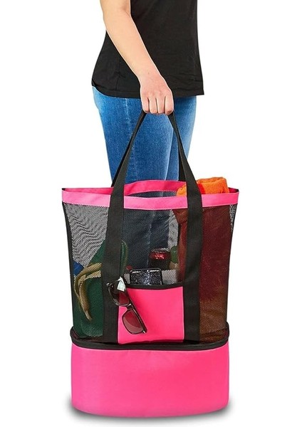 Çantası Soğutucu Bölmeli Seyahat Çantası Termal Piknik Kamp Çantası Outdor Çanta (Pembe) (Pembe) modelleri