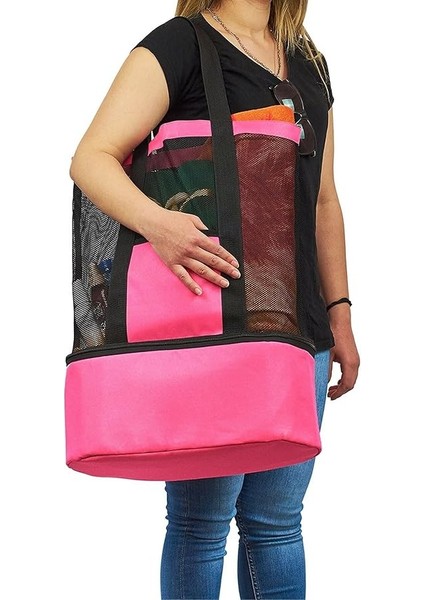 Çantası Soğutucu Bölmeli Seyahat Çantası Termal Piknik Kamp Çantası Outdor Çanta (Pembe) (Pembe) fırsatları