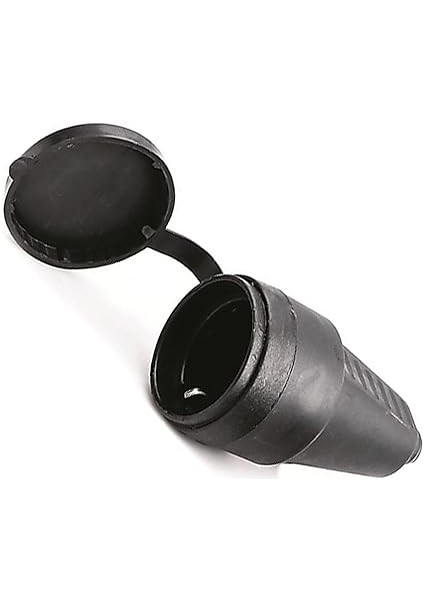 Sağlam Monofaze Kauçuklu Kablo Bahçe Dış Mekan Korunaklı Su Geçirmez Siyah Kapaklı Dişi Fiş Tek 16A fırsatları