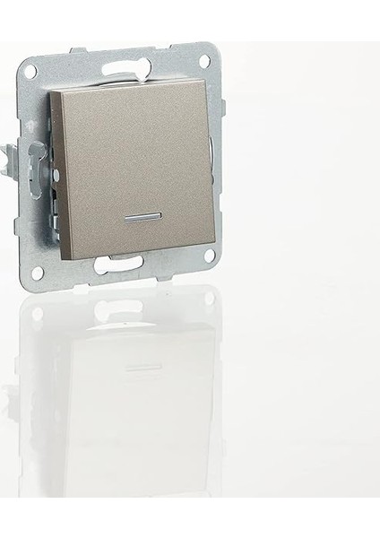 Novella Antrasit Işik Light Mekanizma+Düğme Kapak Çabuk Bağlanti Çarpma Karşıtı Çocuk Korumalı