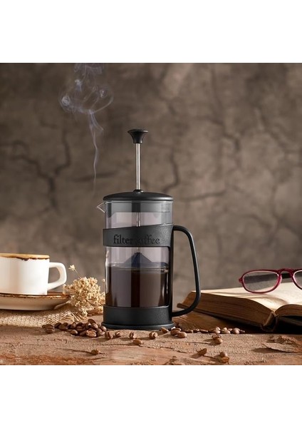 Life 400 ml Siyah Renk French Press MIT1089