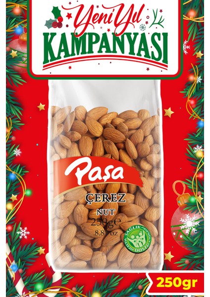 Çiğ Badem İçi 250 gr, Naturel Tuzsuz Çiğ Badem