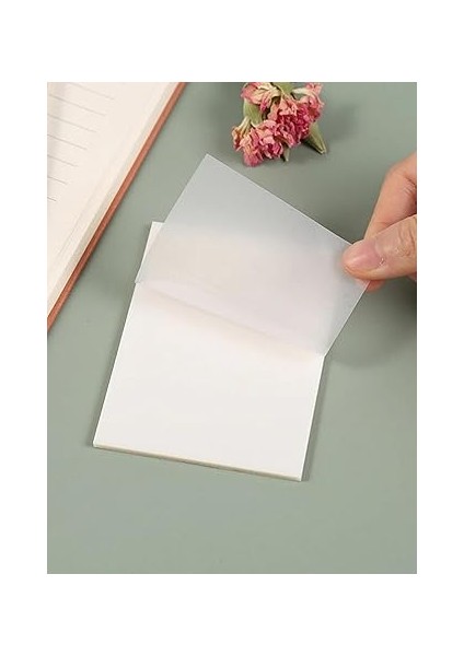 Şeffaf Renkli Yapışkan Post It Kare Not Kağıdı Karenot (Beyaz) modelleri