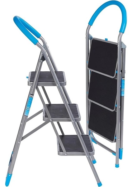 3 Basamaklı Katlanabilir Çok Amaçlı Merdiven