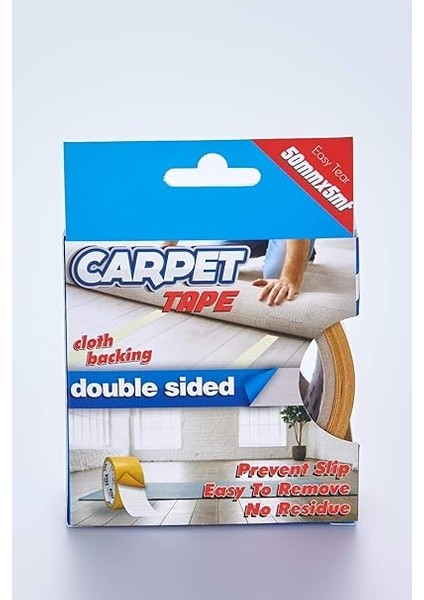 Tape Halı Yapıştırma Bandı, Halı Kaydırmaz 50MM x 5mt fırsatları