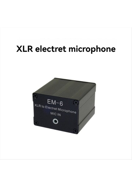 Em-6 Xlr Ila 3,5mm Elektrot Mikrofon Amplifikatörü Sesli Mikser Ses Kartı Pikap Dönüştürücü (Yurt Dışından) modelleri