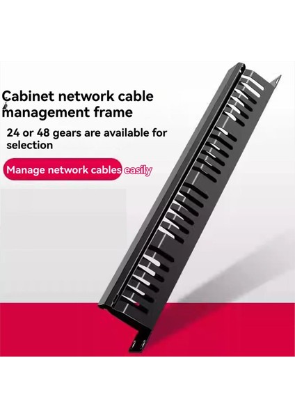 1u Ağ Kablosu Yönetimi Yatay Montaj 19 Inç Sunucu Rafı 24 Yuva Metal Parmak Kanalı Tel Organizatör Kapaklı (Yurt Dışından) fiyatları