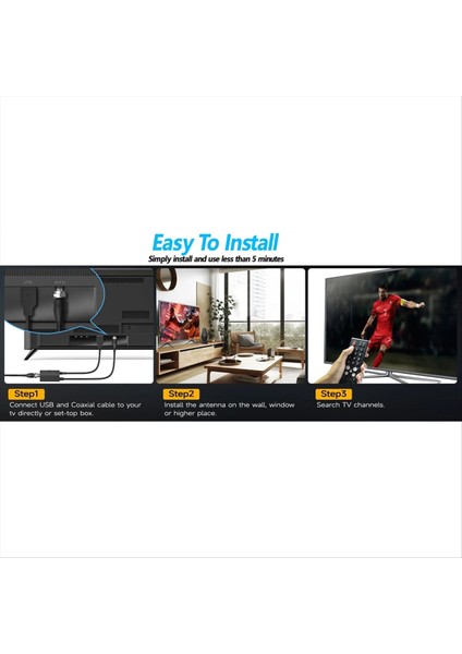 Akıllı Tv Kapalı Için Hd Tv Anteni, Amplifikatör Sinyal Güçlendiricisi Olan Tüm Tv&#39;ler Için 600+ Mil Uzunluğunda (Yurt Dışından) fiyatları