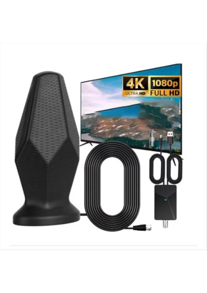 Akıllı Tv Kapalı Için Hd Tv Anteni, Amplifikatör Sinyal Güçlendiricisi Olan Tüm Tv&#39;ler Için 600+ Mil Uzunluğunda (Yurt Dışından) indirimleri