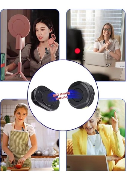 Kablosuz Mikrofon Için Manyetik Arka Klip Manyetik Klip Yaka Mıknatıs Mikrofon Dağı Canlı Yayın Kablo Klipsi (Yurt Dışından) modelleri