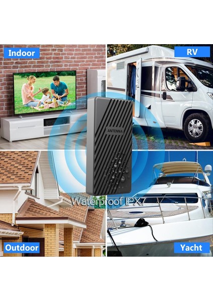 Hd Dijital Tv Anteni Kapalı Güçlendirilmiş Dab Anten 6000MILES Amplifikatör Vhf/uhf Dış Hava Seti ile Ultra Hdtv (Yurt Dışından) indirimleri