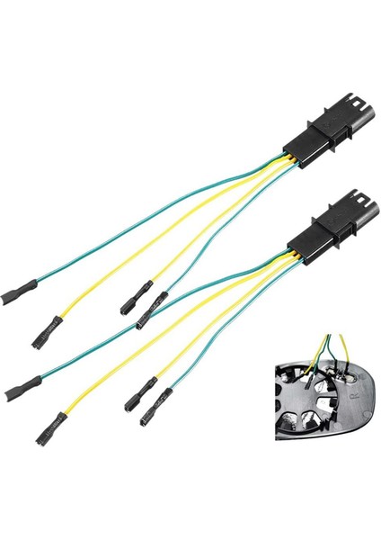 2 Paket Yan Ayna Isıtma Fonksiyonu Konnektör Kablo Tel Bmw 3 4 5 6 7 Serisi F01 F02 F10 F11 F12 F13 F18 E90 E60 (Yurt Dışından)