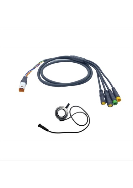 E-Bisiklet Motor Kablosu E Bisiklet Motor Kablo Seti 1t4 Kablo Bafang M400 G330 G510 M620 Uart 130X Kapalı (Yurt Dışından)