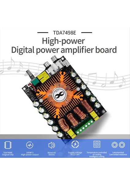3pcs TDA7498E 2.0 Hıfı Stereo Modül 160WX2 Yüksek Güçlü Dijital Güç Amplifikatör Kartı Desteği Btl 220W Soğutma Fanı ile (Yurt Dışından) fiyatları