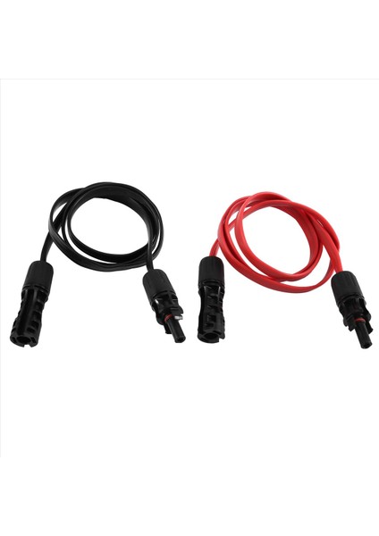 2 Adet Konnektörlü Güneş Uzatma Kablosu 1m 4mm² 1500V/50A Pv Güneş Kablosu Fotovoltaik Tel Esnek Düz Güneş Kabloları (Yurt Dışından) fiyatları