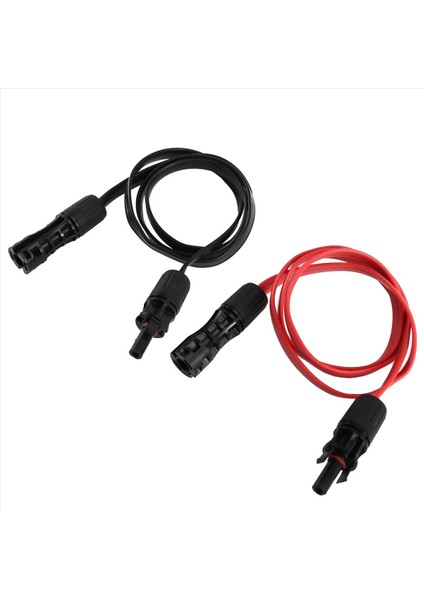 2 Adet Konnektörlü Güneş Uzatma Kablosu 1m 4mm² 1500V/50A Pv Güneş Kablosu Fotovoltaik Tel Esnek Düz Güneş Kabloları (Yurt Dışından) modelleri