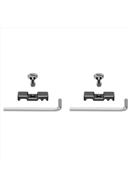 2x Evrensel 1/4 Kamera HDMI Uyumlu Kablo Kelepçesi Dslr Tel Kilit Kelepçesi Fotoğraf Kablosu Klipsi Sony Canon Monitör Için (Yurt Dışından)