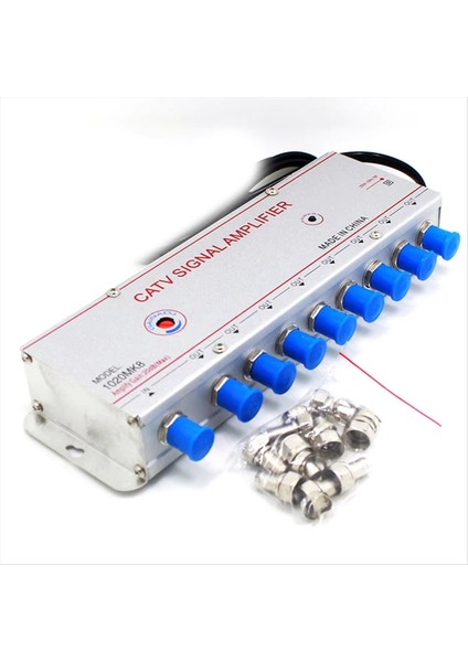 1020MK8 Catv Sinyal Amplifikatörü 1ın8 Out 20DB Kablo Tv Splitter Amplifikatör Dijital Tv Anten Sinyal Güçlendirici Ab Tak (Yurt Dışından) indirimleri