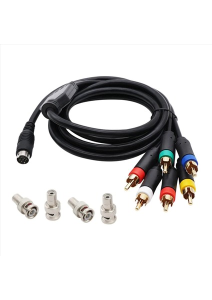 2 Adet 1 8 M Rgb/rgbs Kablo Mını Dın-9pin Konektörü Video Konsolları Sega Mega Drive 2 Md2 Oyun Konsolu ile Bnc Adaptörü (Yurt Dışından) fiyatları