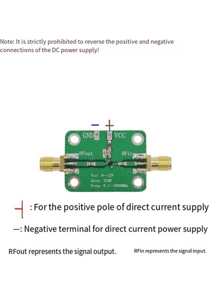 10KHZ-3GHZ Düşük Gürültü Orta Güç Tipi-C Lna Rf Geniş Bant Amplifikatör Modülü 32DB Kazanç (Yurt Dışından) fiyatları