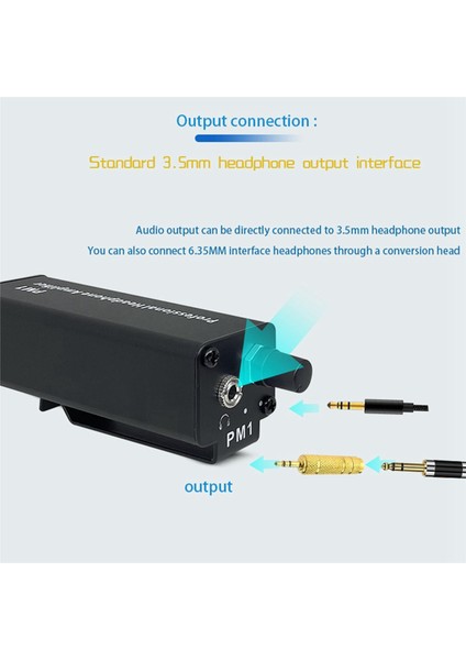3x Pm1 Profesyonel Kulaklık Amplifikatörü Dönüştürücü Xlr 3 5 mm Ses Arayüzü Mini Taşınabilir Hıfı Kulaklık Amplifikatörü (Yurt Dışından) indirimleri
