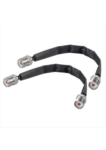 2 Adet Kapı/pencere Düz Koaksiyel Kablodan Geçiyor 50 Ohm SO239 Uhf Dişi - Uhf Dişi Pigtail Kablosu (Yurt Dışından)