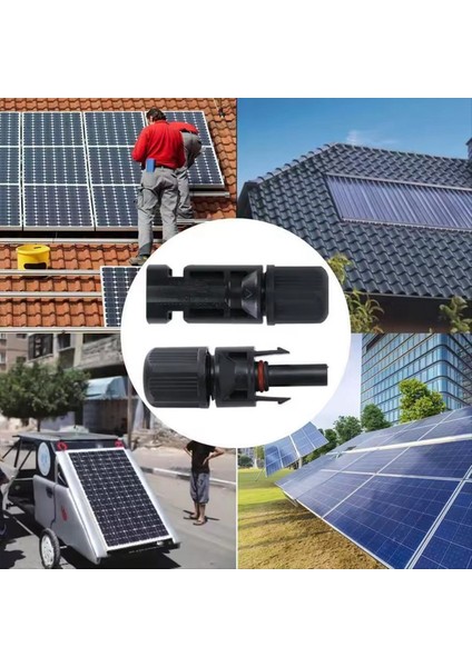Güneş Sıkıştırma Aracı Seti Fotovoltaik Güneş Konektörü Kiti 1000V 30A Pans/mc Kablosu Için Panel Solor Connester 2.5/4/6mm2 (Yurt Dışından) fiyatları