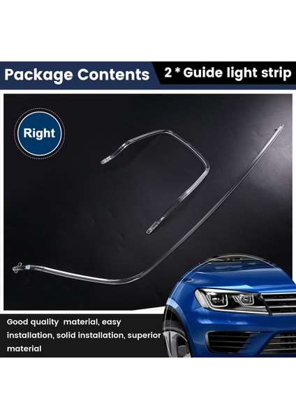 Araba Gündüz Koşu Işık Kılavuzu Şerit Farlar Vw Touareg Için Işık Şeritleri 2016-2018 Far Aksesuarları Doğru (Yurt Dışından) indirimleri