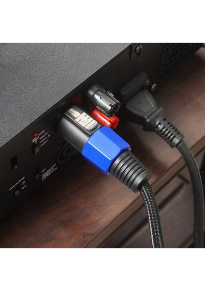 2x Speakon Erkek 2 Kadın Splitter Kablo Hoparlör Break Out Büküm Kilit Ses Kablosu NL4FC 4 Çekirdekli Hoparlör Konektörü Fişi (Yurt Dışından) fırsatları