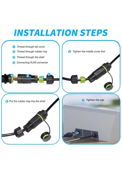 Starlink Kablo Uzatma Için 2x Ethernet Adaptörü Gen 3 Mini RJ45 Bağlayıcıya Su Geçirmez Gen 3 Çanak ile (Yurt Dışından) indirimleri