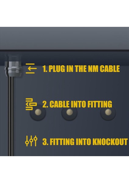 200 Adet Metalik Olmayan Kablo Konnektörleri Tel Sabitleme Tokası Kablolama Için Yapış Tarzı Kurulum 14/2-10/3 Awg (1/2 Inç) (Yurt Dışından) fırsatları