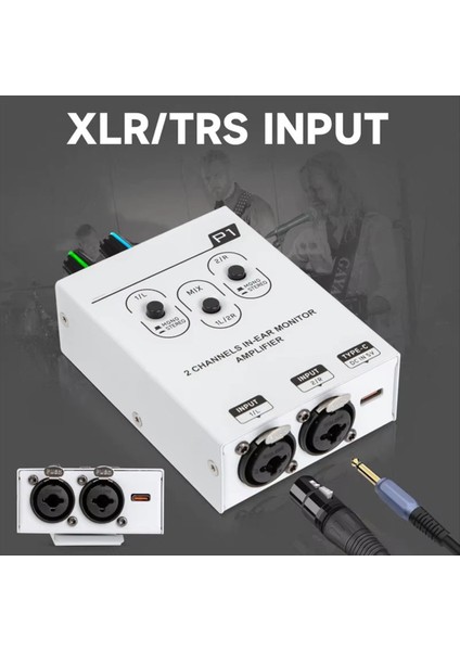 P1 Mikser Çift Kanallı Stereo Kulak Içi Kişisel Izleme Kulaklık Amplifikatörü Iem (Yurt Dışından) fiyatları